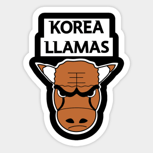 Korea Llamas Sticker